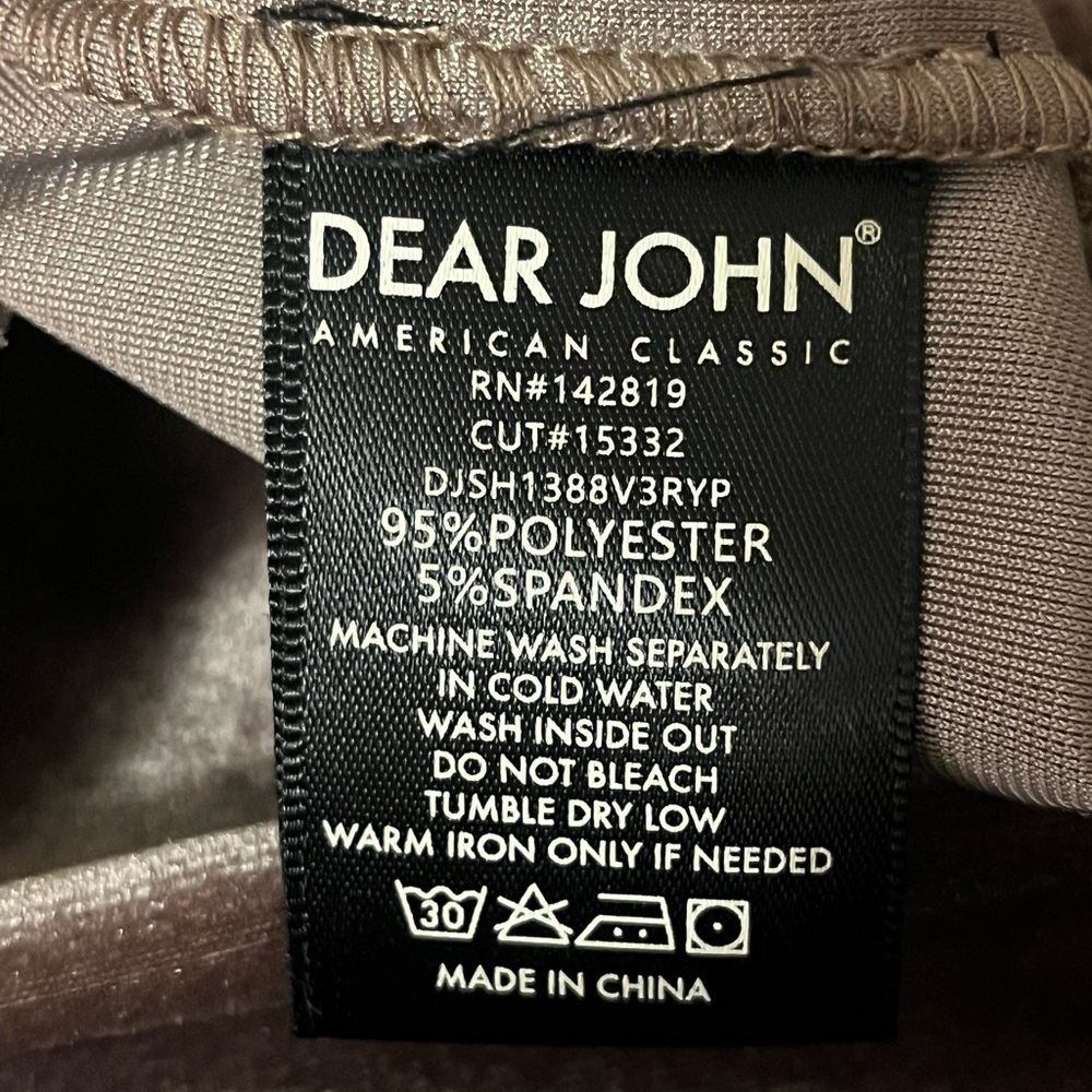 Dear John Velvet Button-Down Shirt in bronze, size Medium - Picture 5 of 8